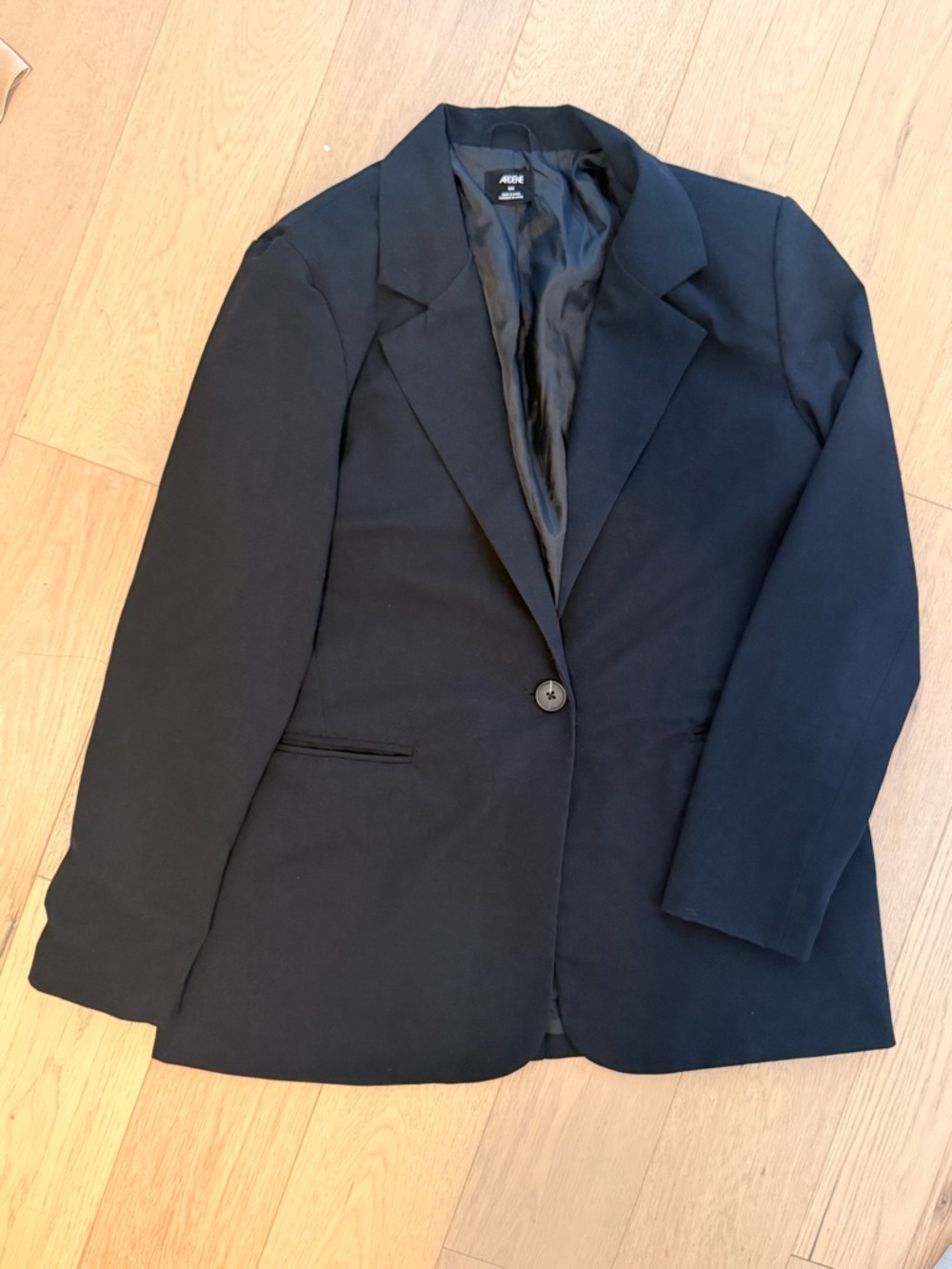 Ardene Black Single-Button Notch Lapel Blazer
